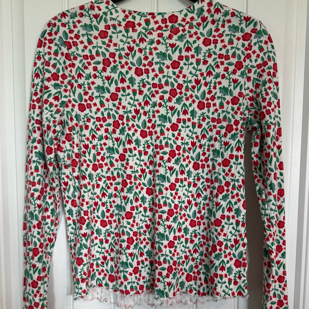 Cat and Jack Girls XL long sleeve top floral